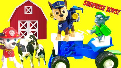 Paw Patrol Goes To The Farm And Save Animals Youtube
