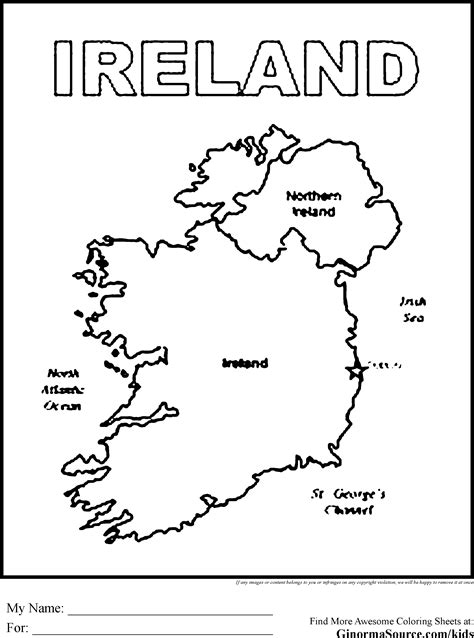 Ireland Flag Coloring Pages For Preschool Coloring Pages