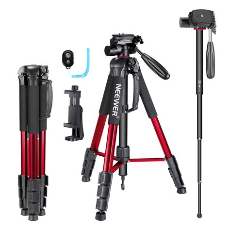 Neewer Red 70 Inches Aluminium Camera Tripod Monopod For Iphone