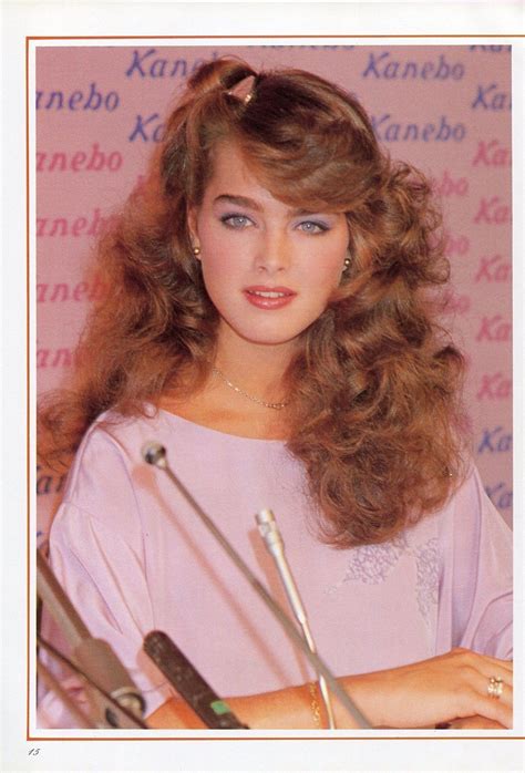 Brooke Shields Japan 1982 1980s Makeup And Hair 80s Hair 80s Hair