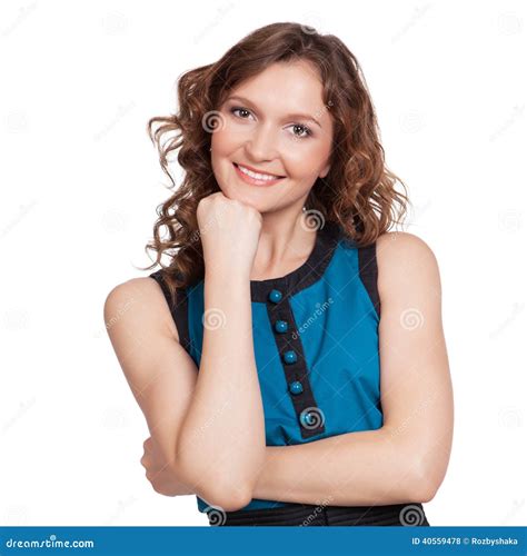 Portrait Of A Pretty Young Woman Stock Photo Image Of Caucasian