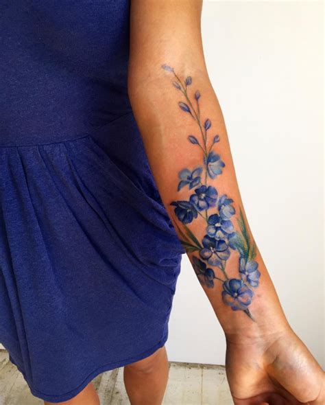 This Floral Watercolor Tattoo Is So Pretty Tatoo Henna 100 Tattoo