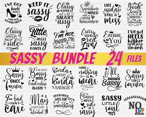 Funny Sassy Bundle Quotes Svg Png Funny Mom Svg Adult Etsy