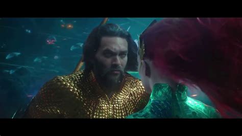 Aquaman And Mera Share A Wonderful Kiss Aquaman 2018 Hd Movie