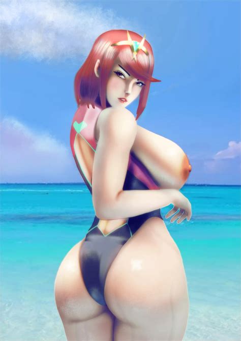 Pyra At The Beach By Me Nudes Animemilfs Nude Pics Org