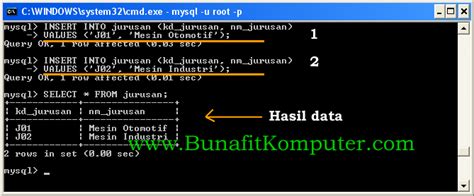 Perintah Insert Ke Database Mysql Bunafit Komputer