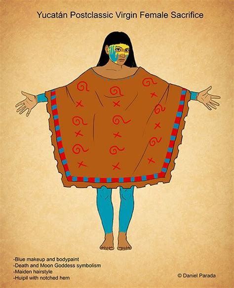 Traje Indumentaria Virgen Maya Cultura Azteca Vestimenta Maya Arte Maya