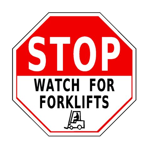 Stop Watch For Forklifts Floor Sign Industrial Floor Tape