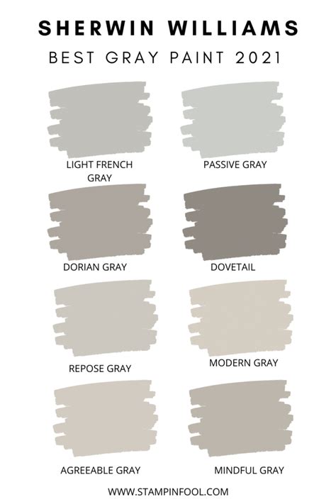 The Best Sherwin Williams Gray Paint Colors In StampinFool Com