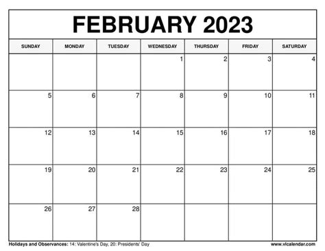 Vl Calendar — January 2023 Calendar Printable Templates With