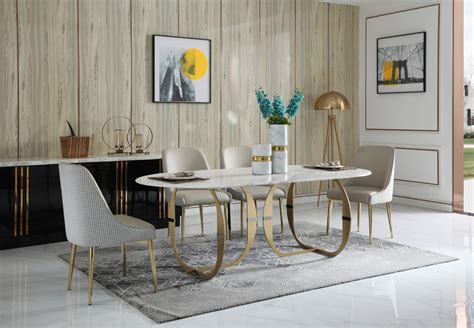 It is the best idea to buy modern dining tables after taking the right research at the item available for sale, consider their pricing, evaluate then go shopping the right products at the right offer. Modrest Echo - Modern Marble Dining Table