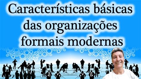 Entre As Características Das Organizações Formais Modernas Destacam-se A: