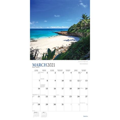 Beaches Wall Calendar
