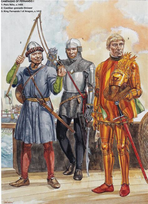 Soldiers Of The Iberian Penninsula Early 15th Century Medieval World