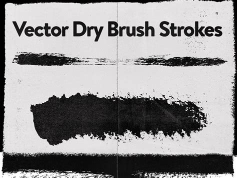 Dry Brushes Vector Freebie Dry Brushing Brush Illustration