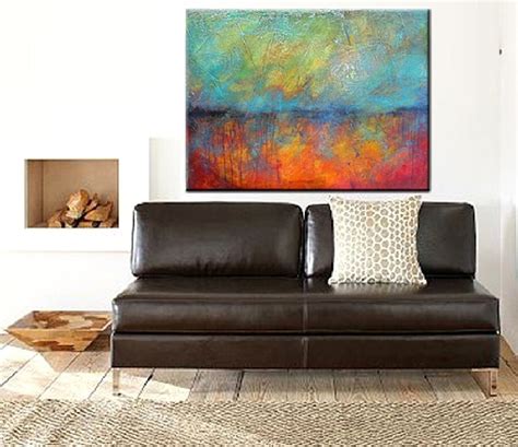 Oxidized Metal 40 X 30 Acrylic Abstract Painting Huge