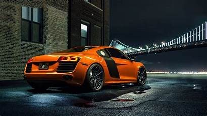 Audi R8 4k Orange Wallpapers Resolution 1080p