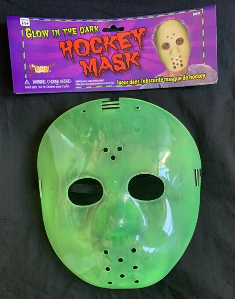 Jason Voorhees Glow In The Dark Hockey Mask Friday 13th Halloween