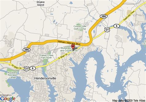 Map Of Holiday Inn Express Nashville Hendersonville Hendersonville