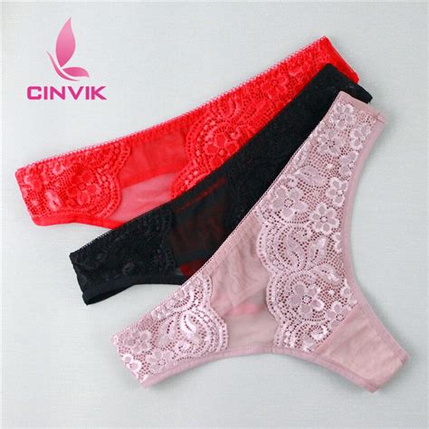 3pcslot Exquisite Embroidery Floral Women Underwear Sexy String