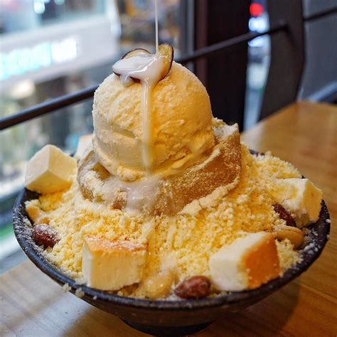 In a separate bowl beat the. Sweet potato patbingsu(Korean shaved ice) with cheesecake ...