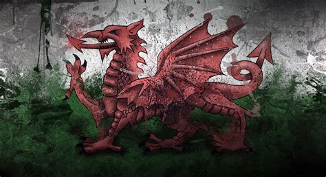 42 Welsh Flag Wallpaper