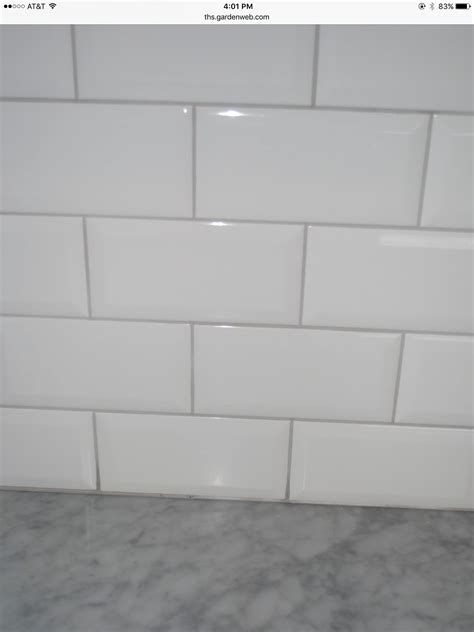 Subway Tile With A Oyster Gray Grout Grey Countertops Kitchen