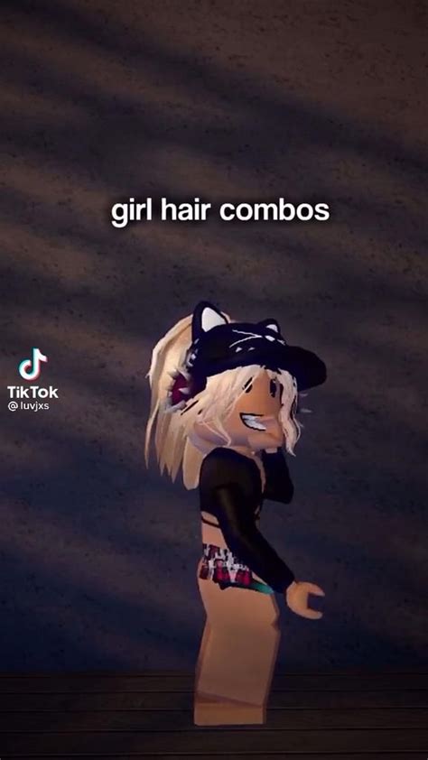 Hair Combos 4 Video Roblox Funny Roblox Emo Outfits Emo Fits