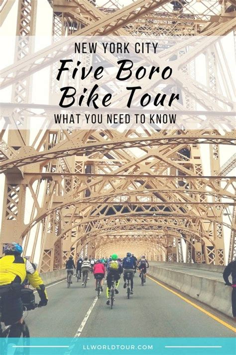 Cycling In New York City The 5 Boro Bike Tour Tips Bike Tour New