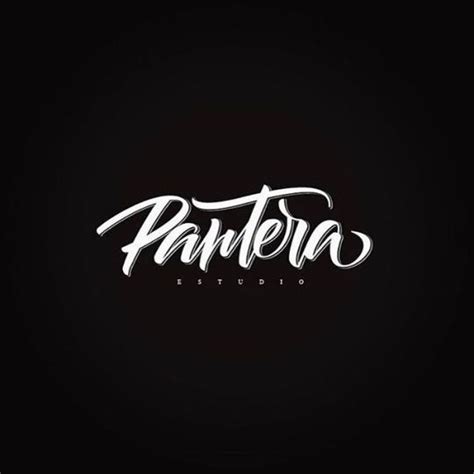 Pantera Estudio Hand Lettering Logo Hand Lettering Logo Letter