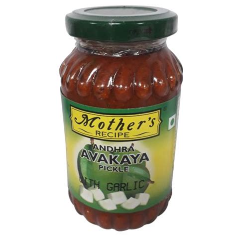 Avakai (mango) delicious & traditional taste of andhra shop now sambar podi (sambar powder) unique, distinctive & delicious shop now ( our brand ambassador and family ) mrs. Buy Motherss Recipe Pickle Andhra Avakaya With Garlic 300 ...