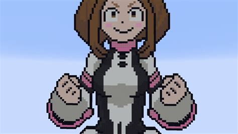 Ochaco Uraraka Minecraft Statues Youtube