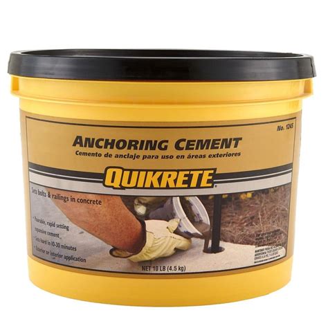 Quikrete 10 Lb Anchoring Cement 124511 The Home Depot
