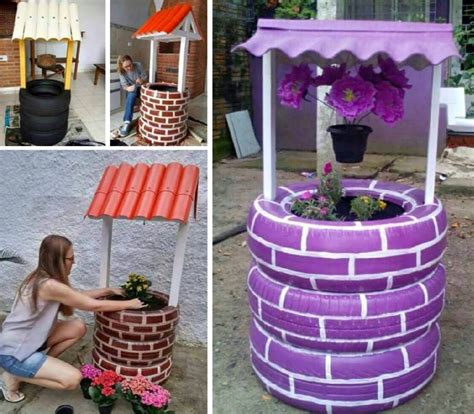 You Will Love These Wishing Well Garden Planter Feature Ideas And There