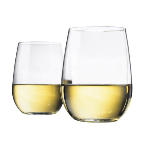 Libbey Stemless White Wine Glass Set Of 12 17 Oz Wine Glass White Wine Glass Set White