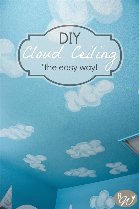 Painting cloud on wall projectorbasics site. DIY Cloud Ceiling-the easy way! - The Rustic Willow | Diy ...
