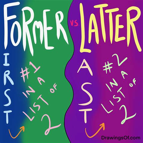 Former Vs Latter Definitions Meanings And Examples Illustrated