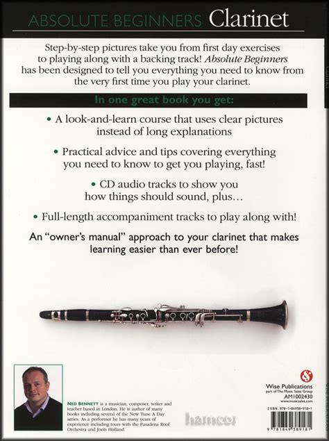 Absolute Beginners Clarinet Music Bookcd Learn How To Play Beginner