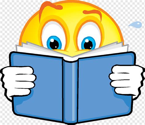 Emoji Reading Book Illustration Smiley Reading Emoticon Emoji Reading Smile S Face Reading
