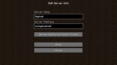This ip is a referred to as the server address and is used to connect to the server from the multiplayer section on the minecraft client. Hypixel Server address and Server name - Minecraft - YouTube