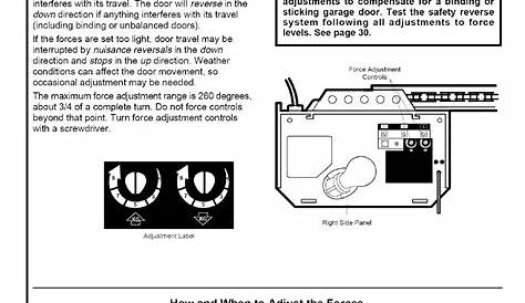 sears garage door opener manual