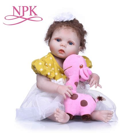 Npk 55cm Reborn Bebe Dolls Full Body Silicone Reborn Baby Girl Doll