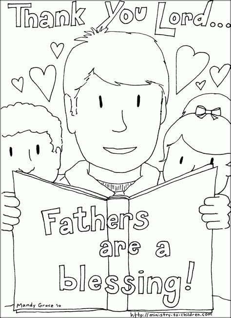 Happy Fathers Day Coloring Page Coloring Home