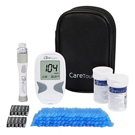 Care Touch Diabetes Testing Kit Blood Glucose Meter 100 Blood Test