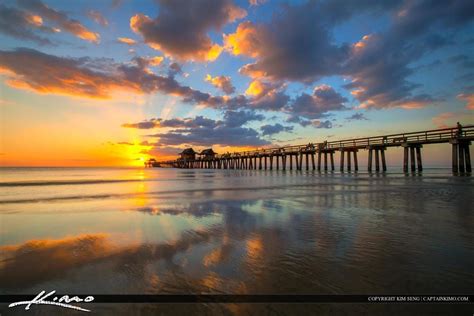 Naples Florida Sunset At The Naples Pier By Kim Seng On Px Naples Pier Naples Florida Naples