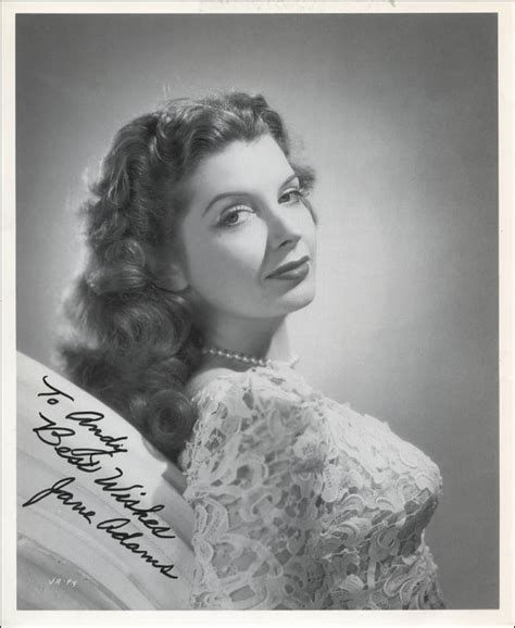 Jane Poni Adams Autographed Inscribed Photograph Historyforsale