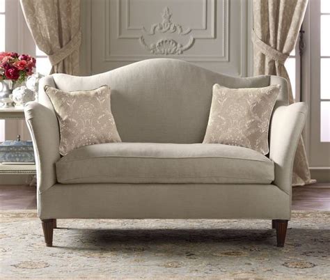Camelback Loveseat French Country Pierre Deux Sofas For Small