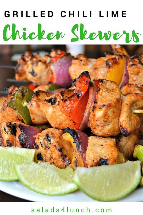 Chili Lime Chicken Skewers With Veggies Recipe Lime Chicken