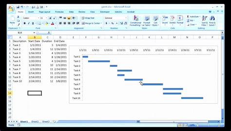 6 Simple Gantt Chart Template Excel Excel Templates