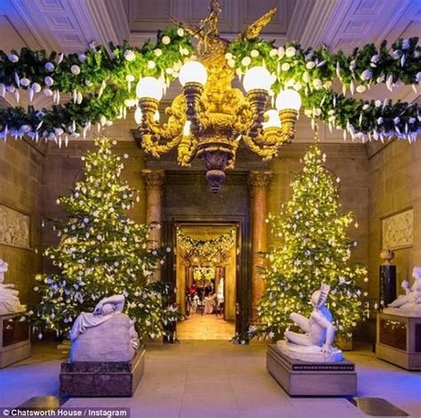 Britain's grandest stately homes decorated for Christmas  Daily Mail
